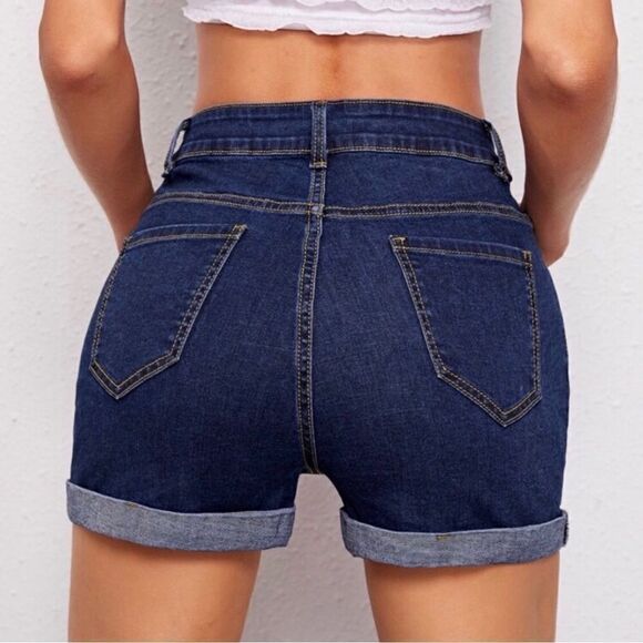 NWT … FOREVER 21 “Size: 24” High Rise Shorts - Picture 5 of 11